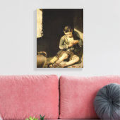 若い乞食c.1650 キャンバスプリント (インサイチュ (リビング))