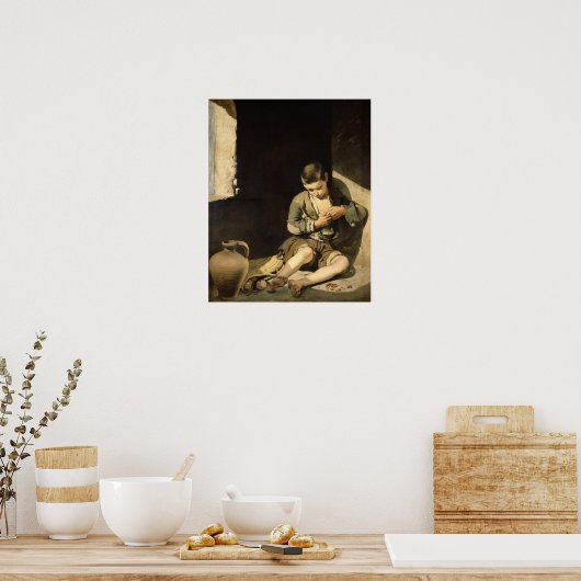 若い乞食c.1650 ポスター (キッチン)