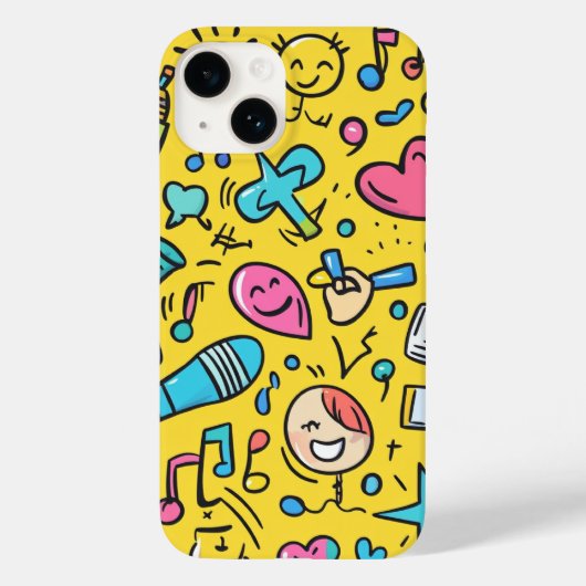 若い人たちのかわいい柄 Case-Mate iPhoneケース (裏面)