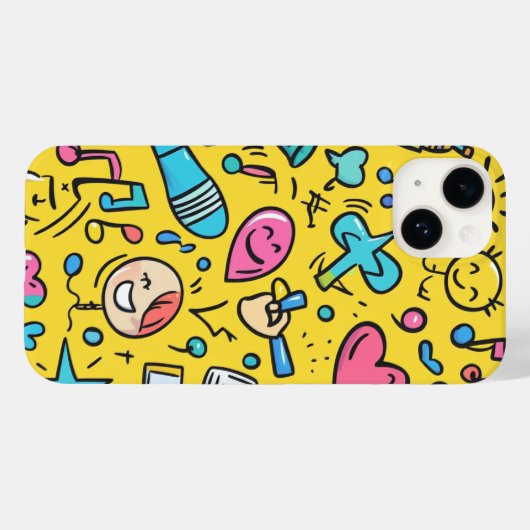 若い人たちのかわいい柄 Case-Mate iPhoneケース (裏面 (横))
