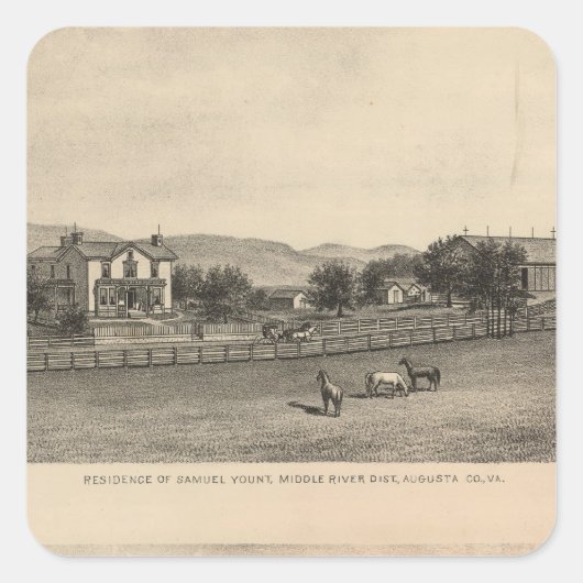 若い住居 スクエアシール (正面)