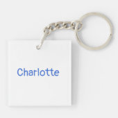 若い体操学院学校クラスカスタム文字 キーホルダー (裏面)