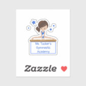 若い体操学院学校クラスカスタム文字 シール (シート)