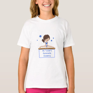 若い体操学院学校クラスカスタム文字 Tシャツ