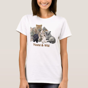 若い及び野生の芸術のTシャツ Tシャツ