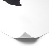 若い大人の男性バスケットボール選手が飛ぶ ポスター (角)