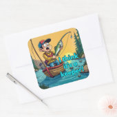 若い天使の驚き スクエアシール (封筒)