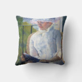 若い女の子と彼女の犬,メアリー・カッサット クッション (裏面)