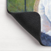 若い女の子と彼女の犬，メアリー・カッサット マウスパッド (コーナー)