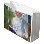 若い女の子と彼女の犬，メアリー・カッサット ラージペーパーバッグ (正面アングル)