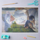 若い女の子と彼女の犬，メアリー・カッサット 薄葉紙 (クラフト)