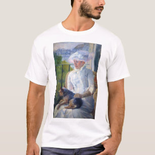 若い女の子と彼女の犬,メアリー・カッサット Tシャツ