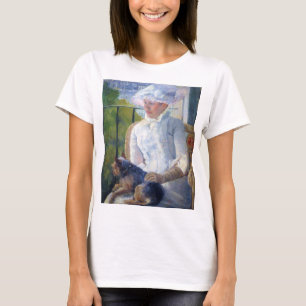 若い女の子と彼女の犬,メアリー・カッサット Tシャツ