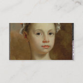 若い女の子のスケッチ、c.1730-40 (キャンバスの油) 名刺 (裏面)