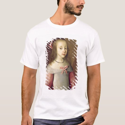 若い女の子のポートレート、1651年 Tシャツ (正面)