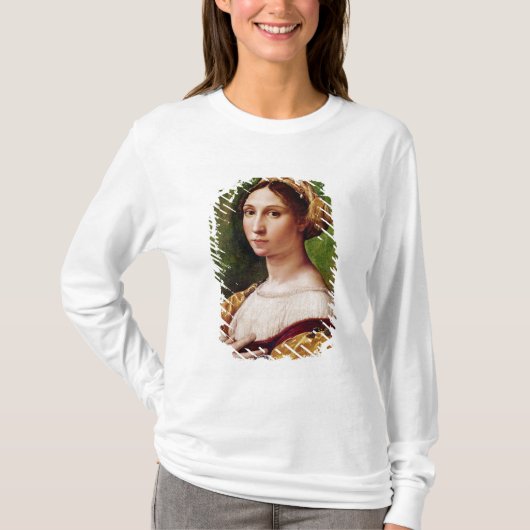 若い女の子のポートレート Tシャツ (正面)