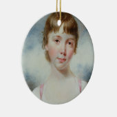 若い女の子のミニチュア セラミックオーナメント (右)