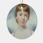 若い女の子のミニチュア セラミックオーナメント (左)
