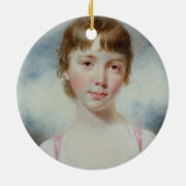 若い女の子のミニチュア セラミックオーナメント (裏面)