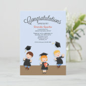 若い女の子の卒業証書 招待状 (スタンド正面)