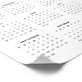 若い女の子の本うさぎ家族2025カレンダー ポスター (角)