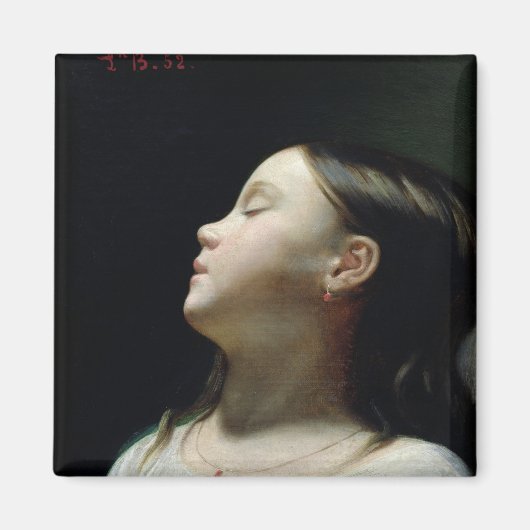 若い女の子の眠り, 1852 マグネット (正面)
