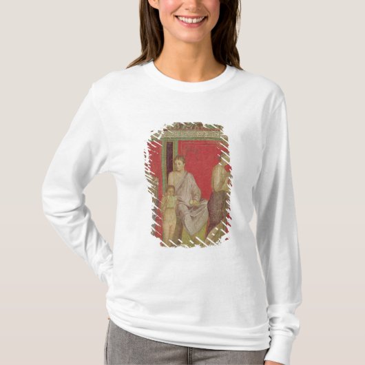 若い女の子の読書が付いている公教要理 Tシャツ (正面)