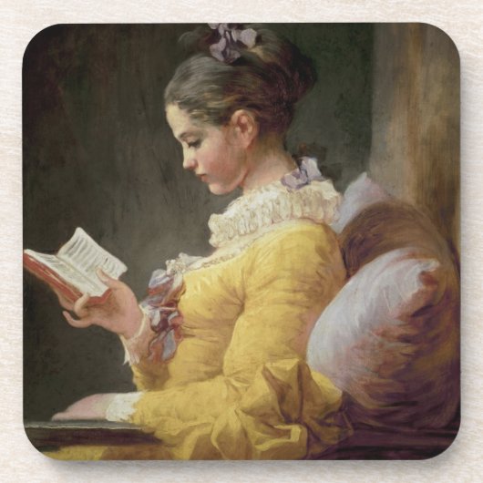 若い女の子の読書、c.1776 コースター (正面)