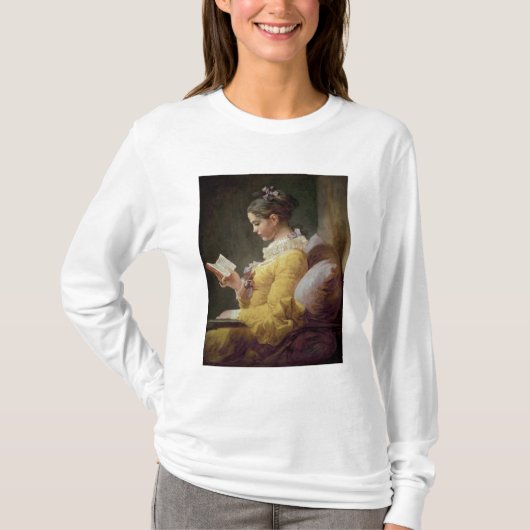 若い女の子の読書、c.1776 tシャツ (正面)