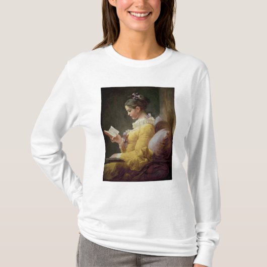 若い女の子の読書、c.1776 tシャツ (正面)