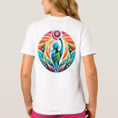 若い女の子を元気づける Tシャツ (裏面)