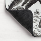 若い女の子を攻撃しているGevaudanの獣 マウスパッド (コーナー)