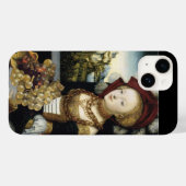 若い女の子,アンティークブドウとワイン Case-Mate iPhoneケース (裏面 (横))