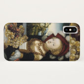 若い女の子,アンティークブドウとワイン Case-Mate iPhoneケース (裏面(横))