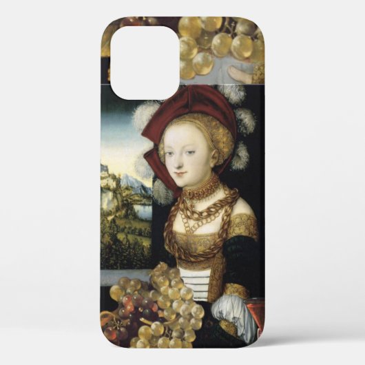 若い女の子,アンティークブドウとワイン Case-Mate iPhoneケース (裏面)
