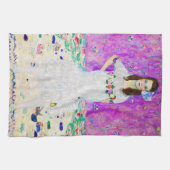 若い女の子，グスタフクリムト キッチンタオル (横)