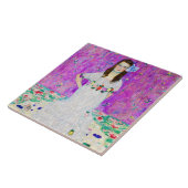 若い女の子，グスタフクリムト タイル (側面)