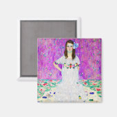 若い女の子，グスタフクリムト マグネット (正面/裏面)