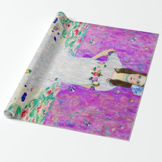 若い女の子,グスタフクリムト ラッピングペーパー (アンロールド)