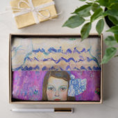 若い女の子,グスタフクリムト 薄葉紙 (ギフト)