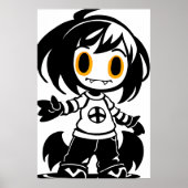 若い女の子 | AI Art ポスター (正面)