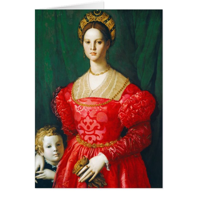 若い女性および彼女の小さい男の子、c.1540 (正面)