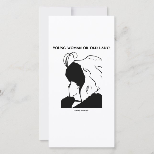 若い女性か老婦人？（錯覚） (正面)