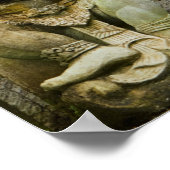 若い女性がヨガをする ポスター (角)