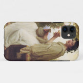 若い女性がワインを飲む Case-Mate iPhoneケース (裏面(横))