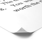 若い女性との結婚アドバイス |フェミニストおもしろい ポスター (角)