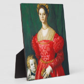 若い女性と彼女の小さな男の子, c.1540 フォトプラーク (側面)
