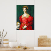 若い女性と彼女の小さな男の子， c.1540 ポスター (キッチン)