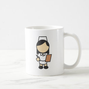 若い女性のナースアイコン コーヒーマグカップ