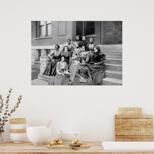 若い女性のフィスク, 1890s ポスター (キッチン)